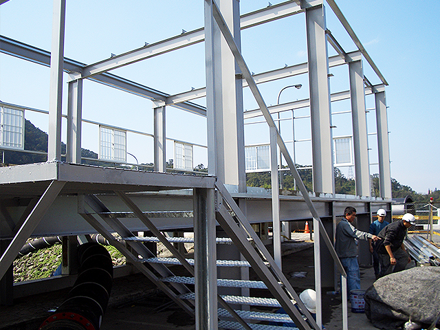 石門水庫壩頂抽水站機房興建工程